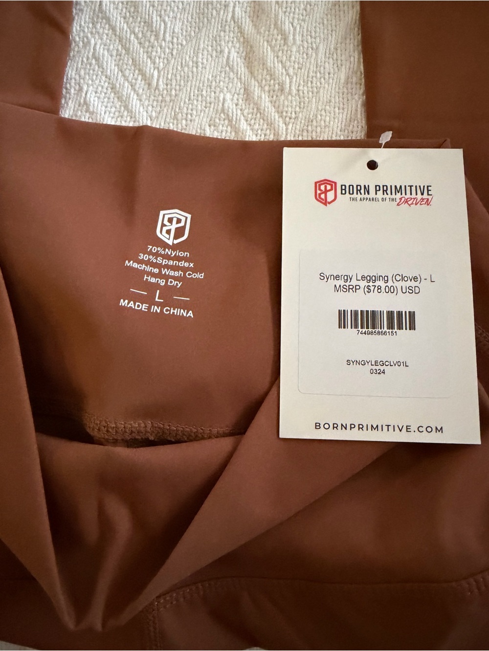 Born Primitive Synergy Legging in Clove Brown - Picture 2 of 4